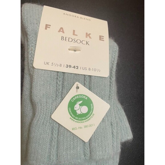 NWT Falke Women's PEPPERMINT GREEN Bed Socks Size 8-10.5 GERMANY - Picture 3 of 5